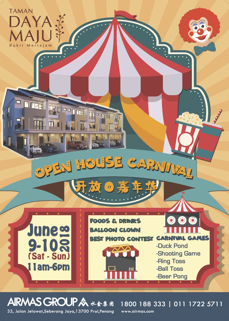 Taman Day Maju open house carnival June 2018
