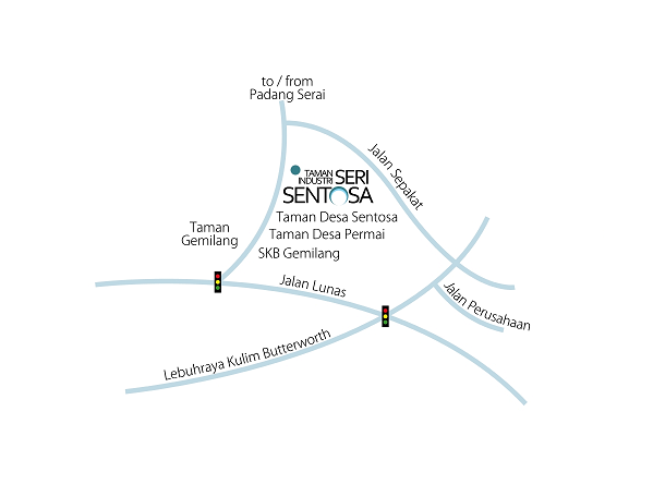 Taman Seri Sentosa Light Industrial location map